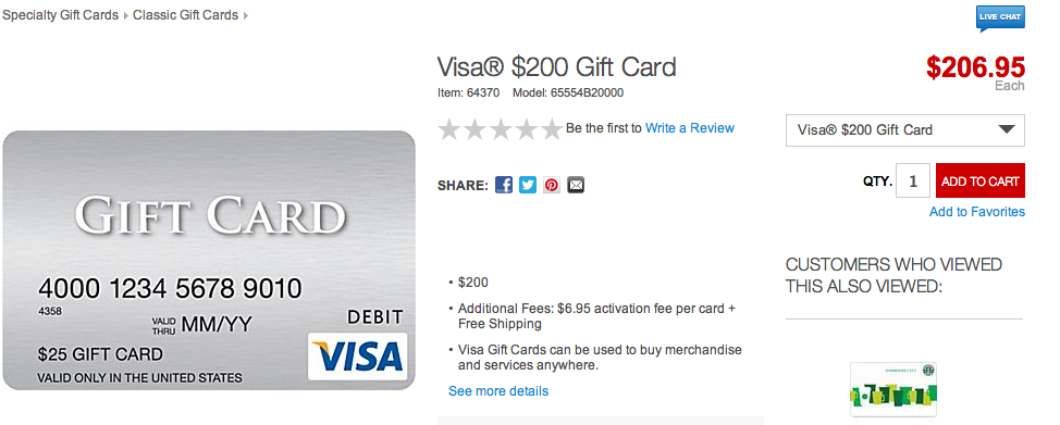  200 Visa Gift Cards From Staples Available Without The Fee FlyMiler