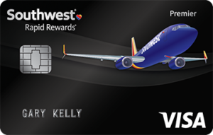 a credit card with a plane on it