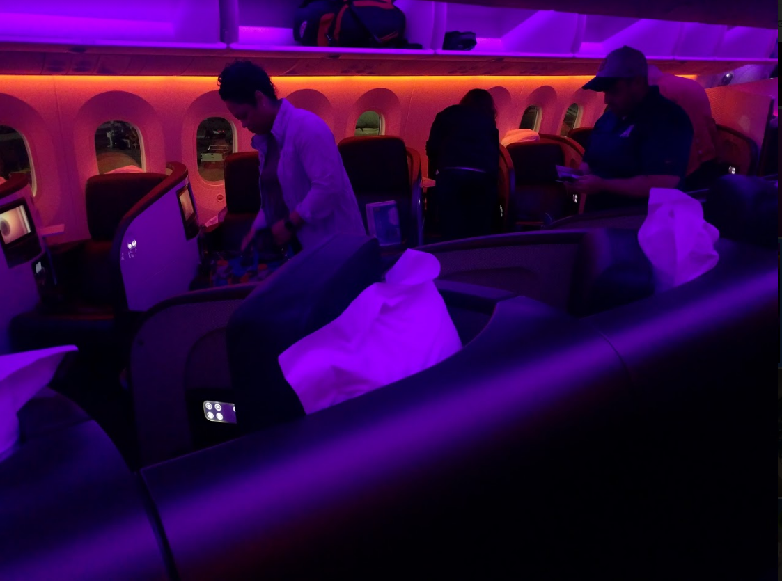 I love the lighting aboard Virgin Atlantic's planes