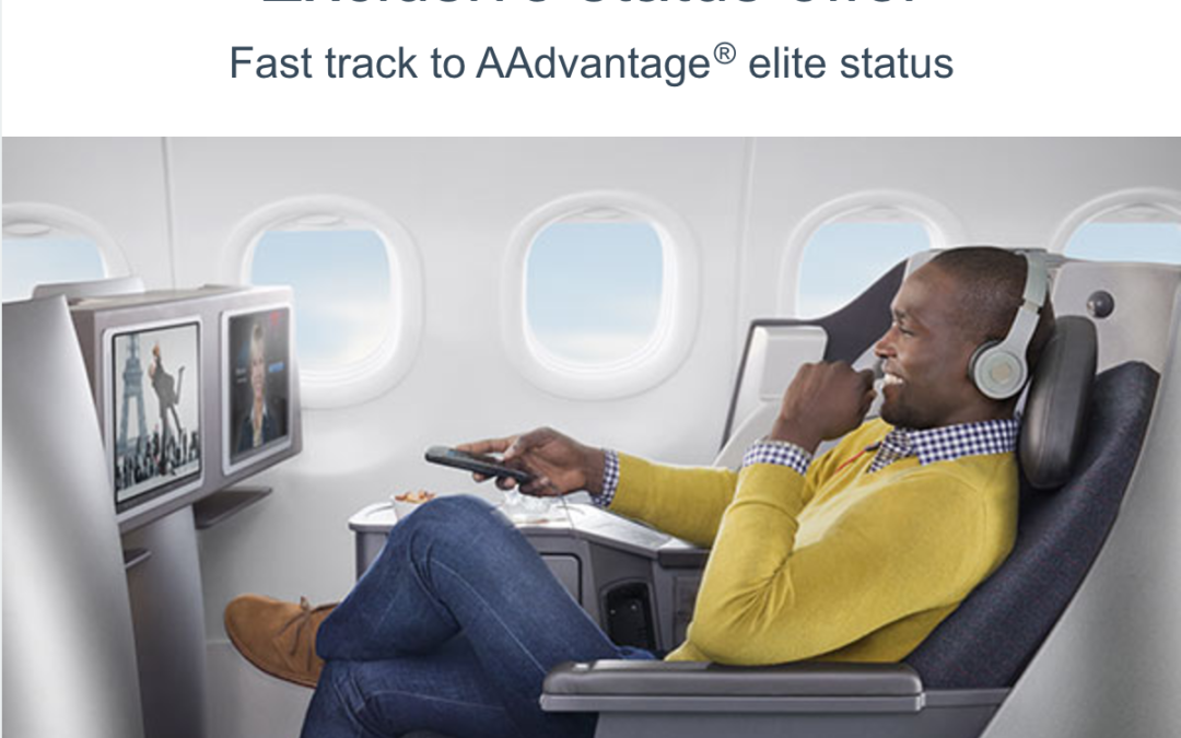Targeted Fast track to AAdvantage Elite Status Ends Today