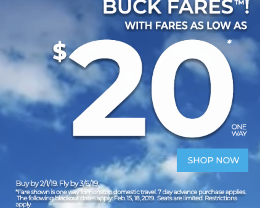Frontier Airlines Sale: Fly Across the US for $19 One Way